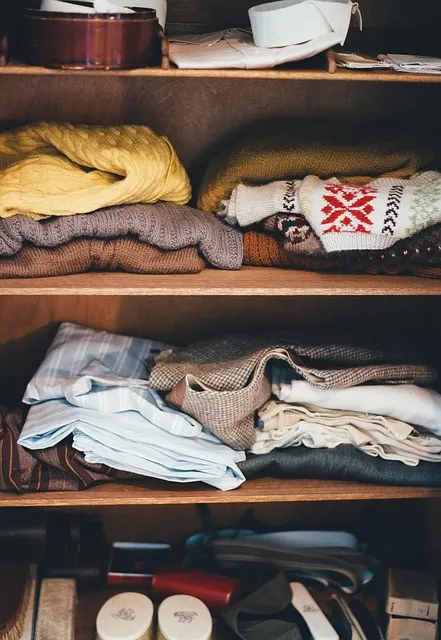 Organized wardrobe after decluttering with motivation and discipline