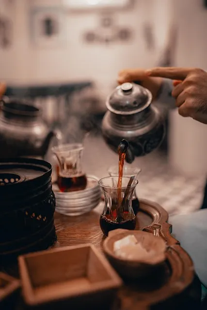 Man sitting with coffee at sunrise finally at peace with not having all the