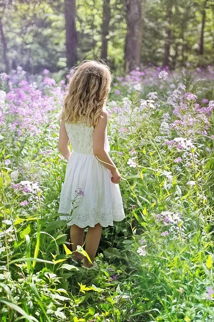 Man walking slowly in nature as the first step of genuine nervous system