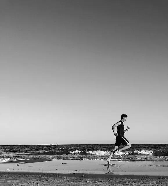 Man processing emotion through physical exertion because male emotional