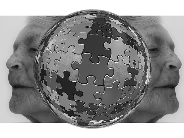 puzzle, think, woman, old, dementia, alzheimers, brain, ghost, face, health,