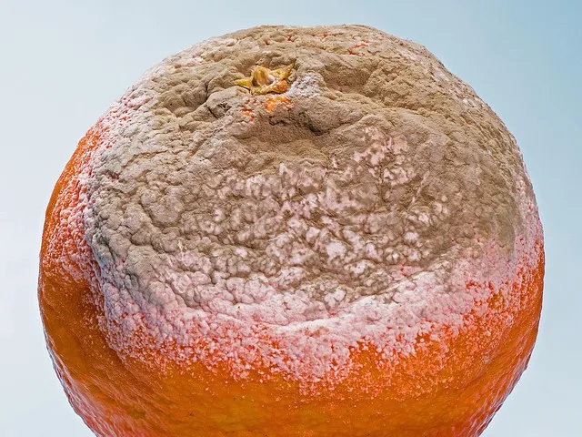 mould, the formation of mold, moldy, tangerine, perishable, putrefaction,