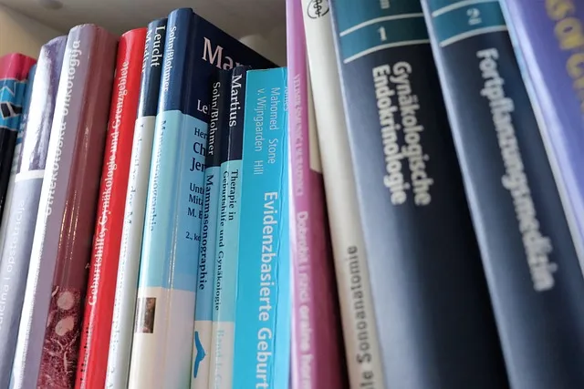 books, bookshelf, textbooks, medical books, gynecology, obstetrics,