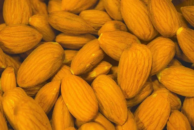 almonds, sunbaked, natural, organic, snack, vegetarian, food, vegan, nuts,