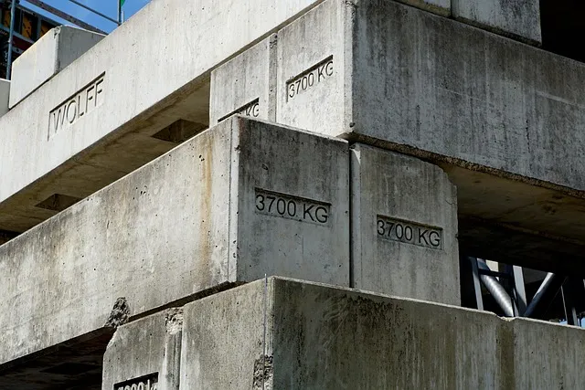 concrete, gray, weight, foundation, crane bracket, foundation, foundation,