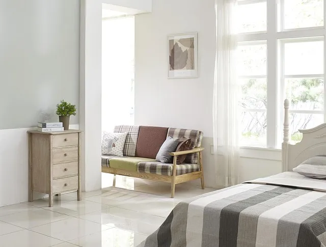 bedroom, cupboard, bed, room, sofa, window, living room, modern, bedroom,