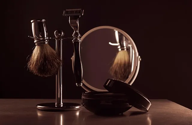 shaving, brush, razor, vintage, mirror, hygiene, shaving brush, shaving