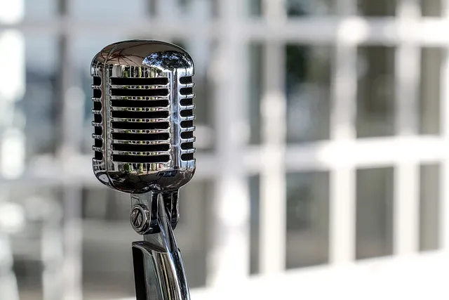 microphone, vintage, cromatic, mic, voice, sound, music, microphone,