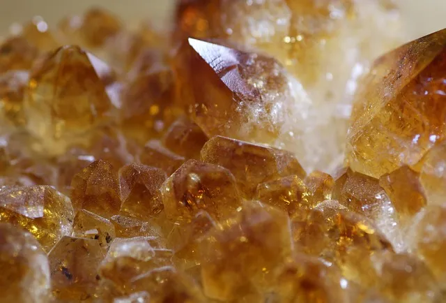 gemstone, citrine, stone, jewel, crystal, macro, mineral, yellow, healing,