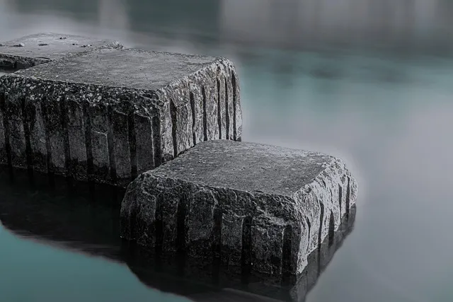 stones, river, minimal, calm, dawn, elements, nature, stones, river,