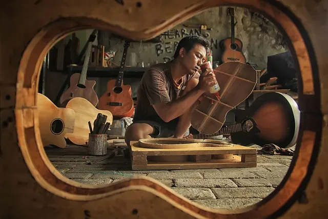 workshop, instrument, wood, craftsman, guitar, repair, builder, craft,