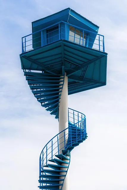 lifeguard tower, lifeguard, lifeguard station, stairs, latvia, architecture,