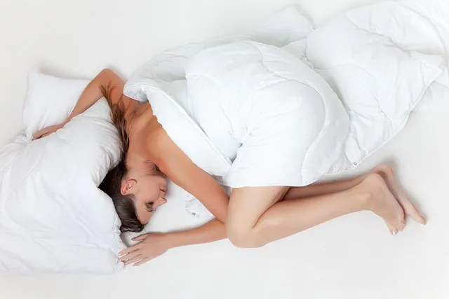 bed, sleep, girl, asleep, sleeping position, sleeping girl, bedding, white