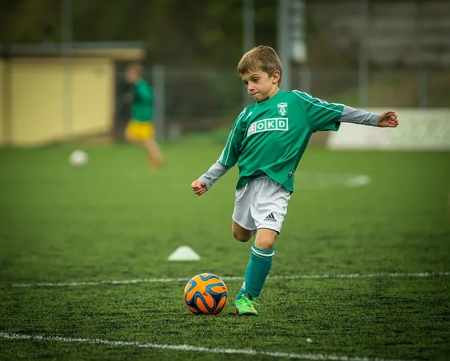 child, soccer, playing, kick, footballer, ball, football, sport, play, game,