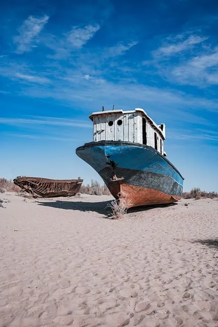 aral sea, cemetery, ships, uzbekistan, muynaq, nature, ecology, disaster,