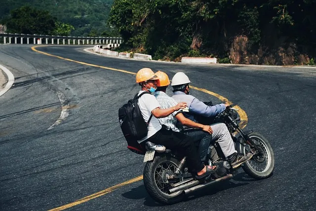 motorcycle, street, mountain, hai van pass, nature, forest, everyone, pass,