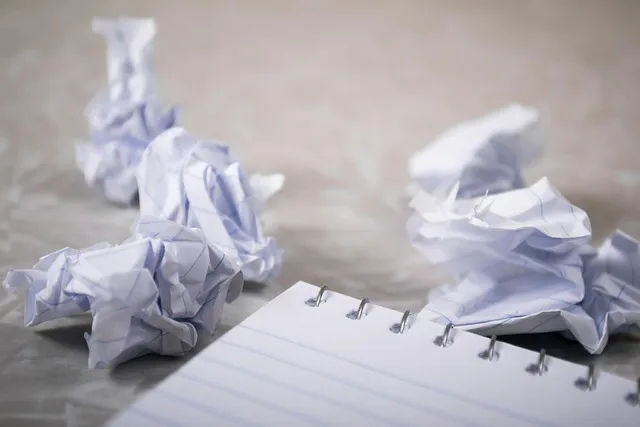 garbage, trash, litter, recycling, frustration, creative block, writers