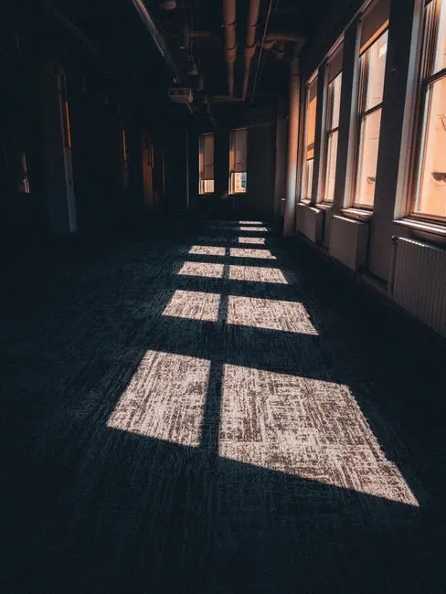 Office corridor empty